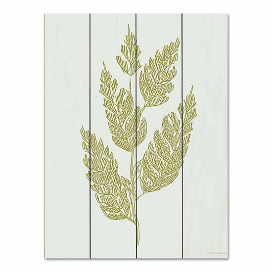 Kamdon Kreations KAM224PAL - KAM224PAL - Spring Sprig - 12x16 Abstract, Leaf, Gold from Penny Lane