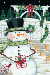 KEN1147 - Trellis & Snowman - 12x18