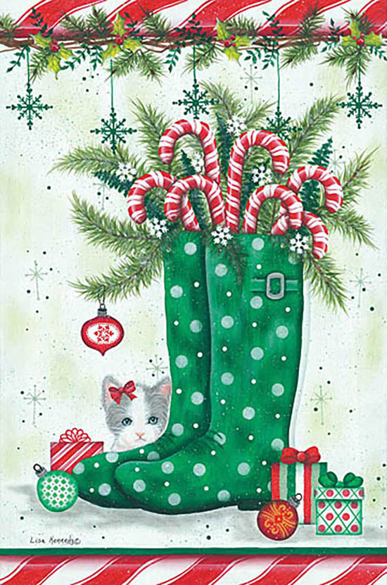 Lisa Kennedy Licensing KEN1152 - KEN1152 - Green Christmas Boots - 0  from Penny Lane