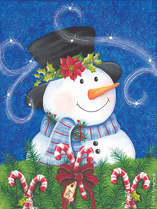 Lisa Kennedy Licensing KEN1227LIC - KEN1227LIC - Snowman & Candy Canes - 0  from Penny Lane