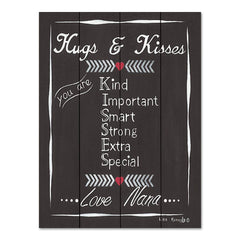 KEN1230PAL - Chalkboard Hugs & Kisses - 12x16