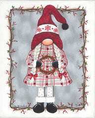 KEN1239 - Girl Gnome & Wreath - 12x16