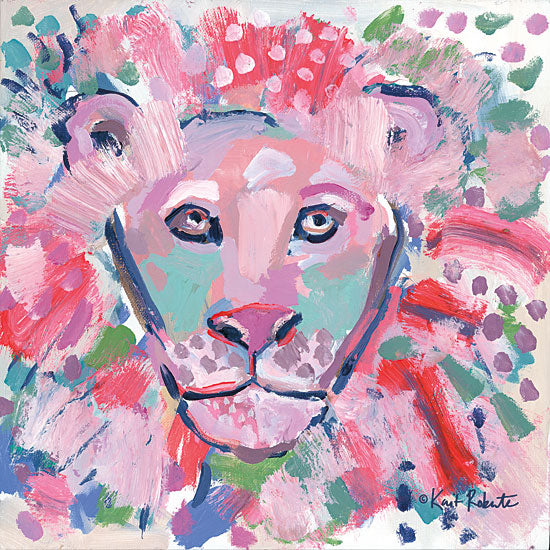Kait Roberts KR547 - KR547 - Leo - 12x12 Lion, Abstract from Penny Lane
