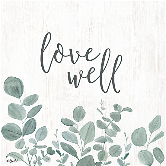 Kate Sherrill KS188 - KS188 - Love Well   - 12x12 Love Well, Eucalyptus, Signs from Penny Lane