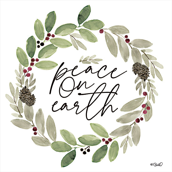 Kate Sherrill Licensing  KS222LIC - KS222LIC - Peace on Earth Wreath - 0  from Penny Lane