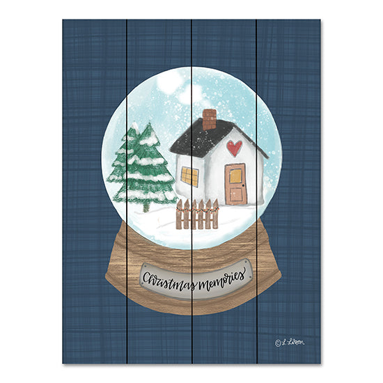 Lisa Larson LAR471PAL - LAR471PAL - Christmas Memories Snow Globe I - 12x16 Christmas Memories Snow Globe, Snow Globe, Christmas, Holidays from Penny Lane