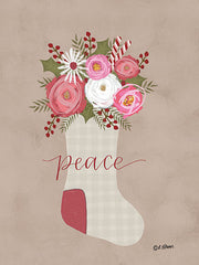 LAR473 - Peace Christmas Stocking - 12x16