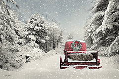 LD2618LIC - Snowed In Red Truck - 0