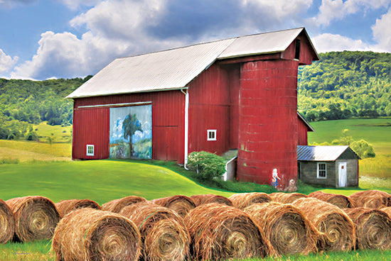 Lori Deiter LD2954 - LD2954 - Summer in Bradford County    - 18x12 Summer, Farm, Barn, Haybales, Landscape, Photography from Penny Lane