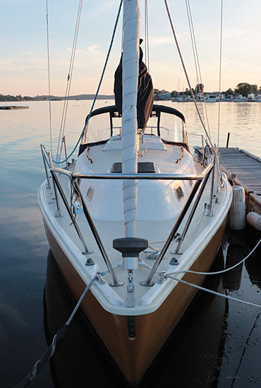 Lori Deiter LD3213 - LD3213 - Docked I - 12x18 Coastal, Photography, Boat, Sailboat, Lake, Landscape, Masculine, Dock, Summer from Penny Lane