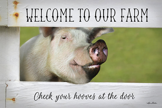 Lori Deiter LD822 - Welcome Pig - Pig, Welcome, Humor, Fence from Penny Lane Publishing