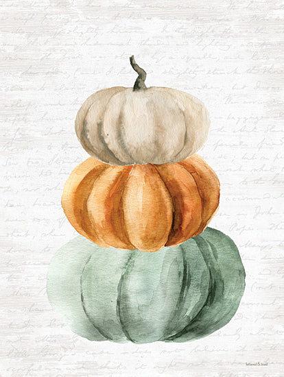 lettered & lined LET496 - LET496 - Pumpkin Stack - 12x16 Pumpkin Stack, Pumpkins, Fall, Autumn, Still Life from Penny Lane