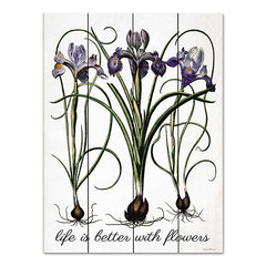 LET545PAL - Life is Better with Flowers - 12x16