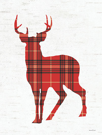 lettered & lined LET622 - LET622 - Plaid Deer - 12x16 Deer, Plaid, Patterns, Lodge, Animals from Penny Lane