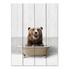 LET707PAL - Bath Time Bear  - 12x16