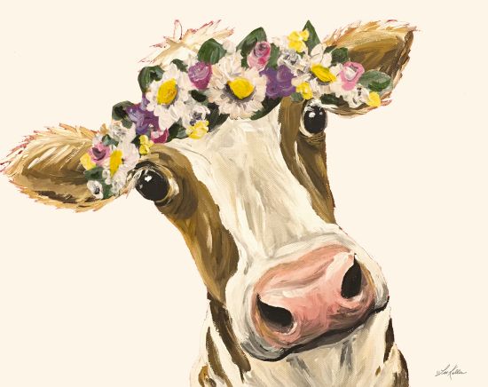 Lee Keller Licensing LK113LIC - LK113LIC - Miss Moo Moo with Flower Crown - 0  from Penny Lane