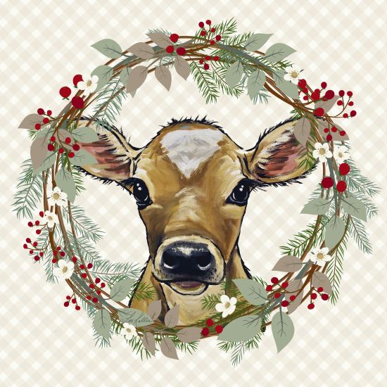 Lee Keller Licensing LK142LIC - LK142LIC - Christmas Calf Wreath - 0  from Penny Lane