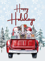 LK271 - Happy Holidays Farm Truck - 12x16