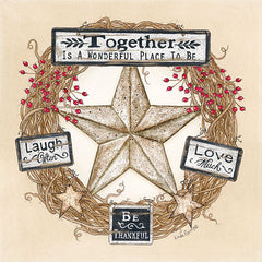 LS1624 - Barn Star Wreath - 12x12