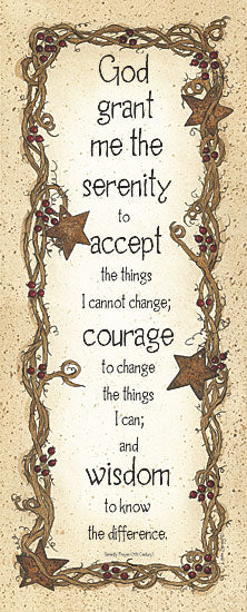 Linda Spivey LS908 - Serenity Prayer  - Serenity, Prayer, Religious, Signs, Inspirational from Penny Lane Publishing