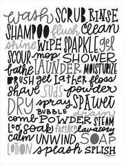 MAT100 - Bathroom Words - 12x16