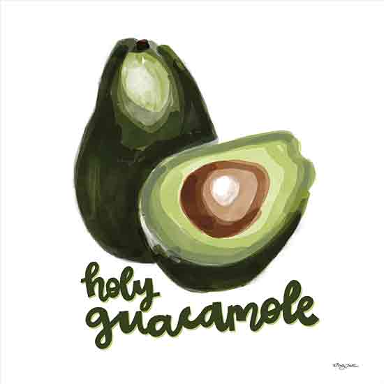 Molly Mattin MAT151 - MAT151 - Holy Guacamole - 12x12 Kitchen, Humor, Avocado, Holy Guacamole, Typography, Signs, Textual Art, Vegetable, Green from Penny Lane