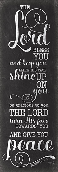 Marla Rae MAZ5762A - MAZ5762A - May the Lord Bless You (black) - 12x36 May the Lord Bless You and Keep You, Bible Verse, Religion, Numbers, Signs from Penny Lane