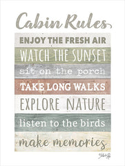 MAZ5838 - Cabin Rules    - 12x16