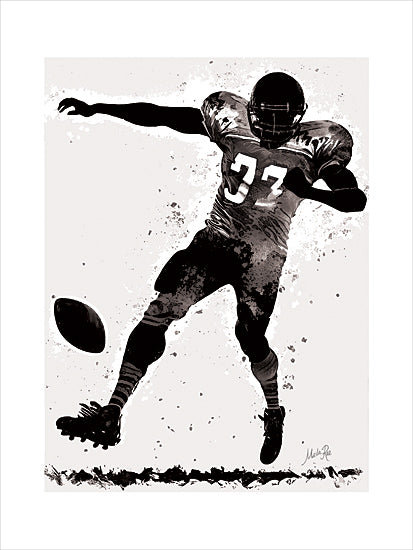 Marla Rae MAZ5977 - MAZ5977 - Football Player - 12x16 Sports, Football, Football Player, Masculine, Black & White from Penny Lane