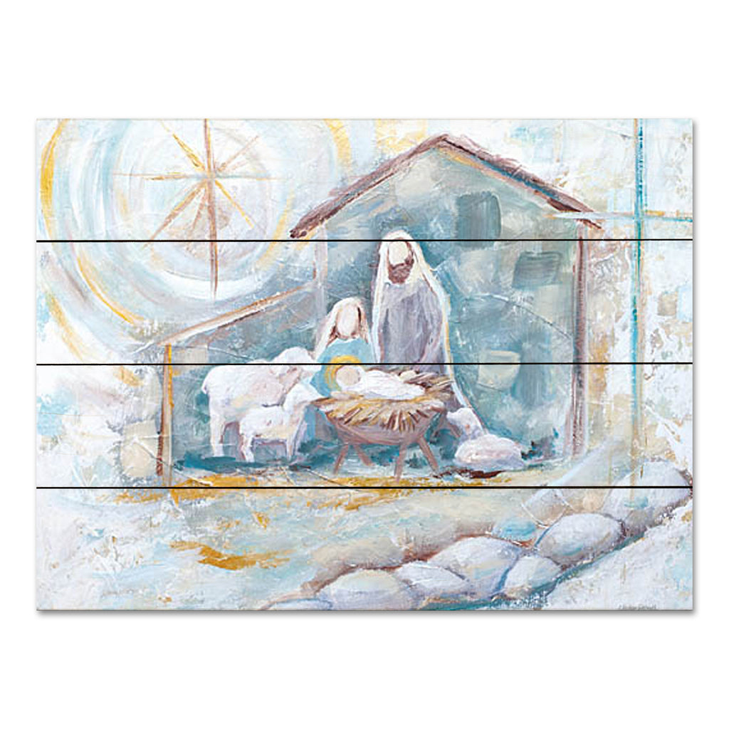 Mackenzie Kissell MKA105PAL - MKA105PAL - The Star - 16x12 Christmas, Holidays, Nativity, Holy Family, Sheep, Manger, Star, Abstract, Religious, Winter from Penny Lane