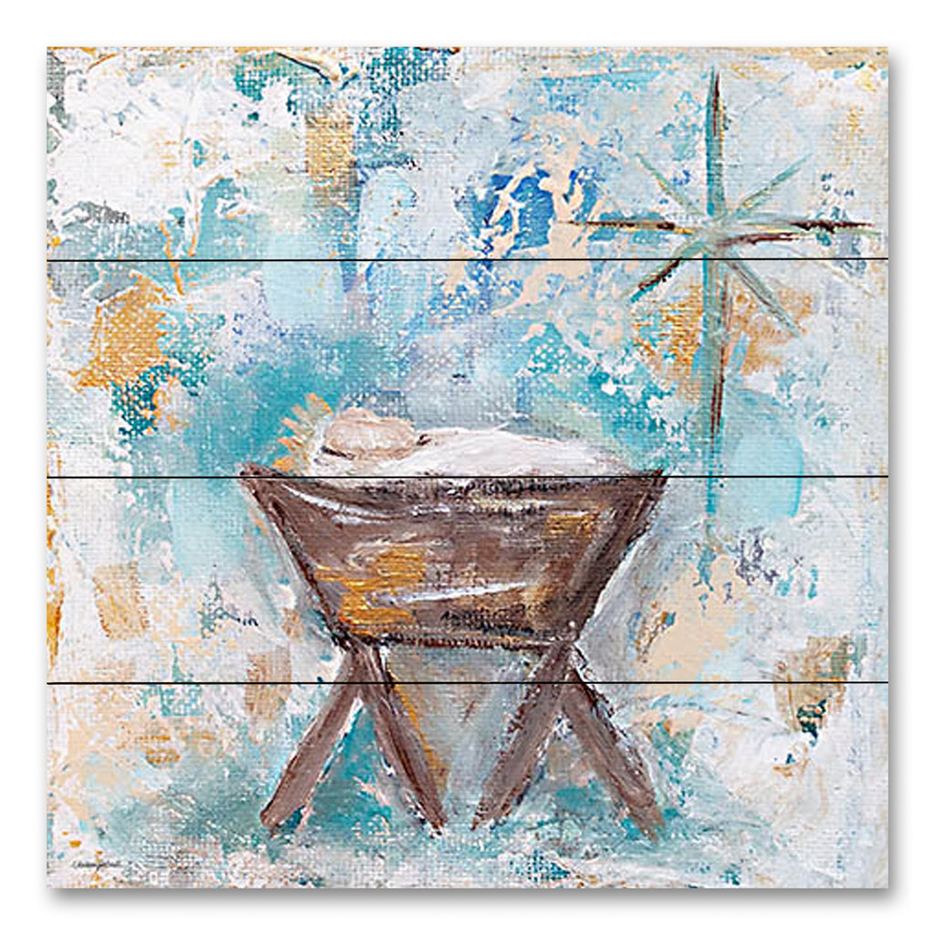 Mackenzie Kissell MKA111PAL - MKA111PAL - Manger - 12x12 Christmas, Holidays, Nativity, Baby Jesus, Manger, Religious, Star, Abstract, Winter from Penny Lane