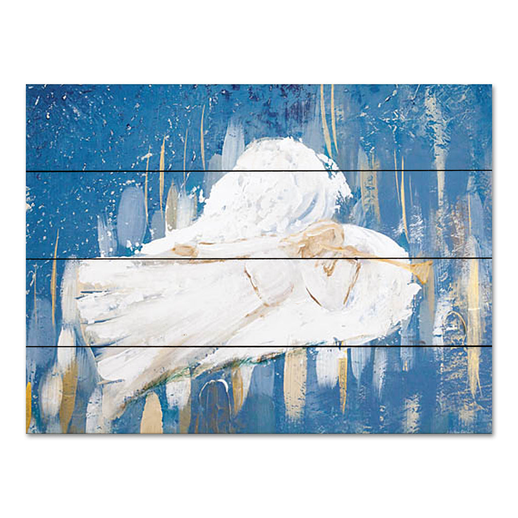 Mackenzie Kissell MKA114PAL - MKA114PAL - Nativity Angel II - 16x12 Religious, Angel, Abstract, Christmas Angel, Horn, Christmas, Holidays, Winter from Penny Lane