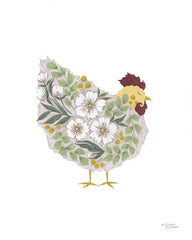 MN398 - Spring Floral Hen    - 12x16