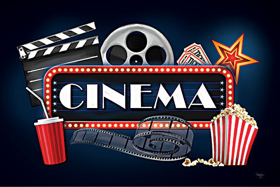 Mollie B. MOL2448 - MOL2448 - Cinema - 18x12 Movies, Media Room, Cinema, Movie Icons, Typography, Signs, Textual Art, Movie Reels, Popcorn, Hobbies, Leisure from Penny Lane