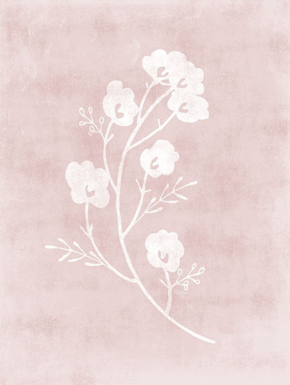 Mollie B. MOL2506 - MOL2506 - Blush Floral Trio I - 12x16 Flowers, White Flowers, Silhouette, Pink & White, Blush, Nature from Penny Lane