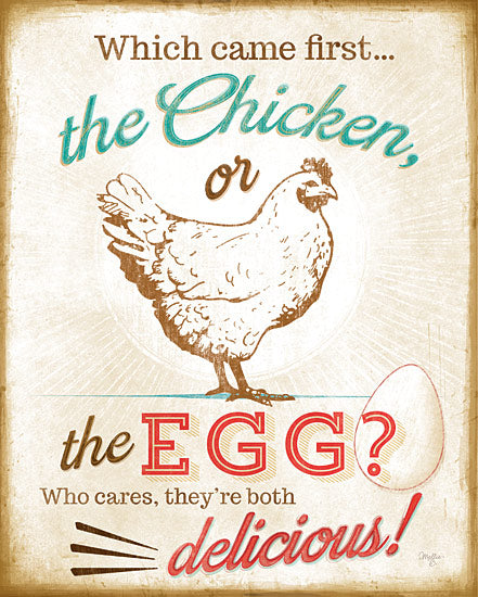 Mollie B. MOL836 - Chicken or the Egg - Chicken, Egg, Humor, Signs from Penny Lane Publishing