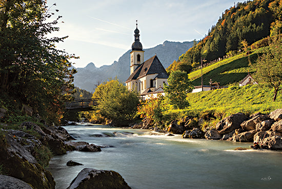 Martin Podt MPP646 - MPP646 - Ramsau - 18x12 Ramsau, Austria, River, Church, Photography from Penny Lane