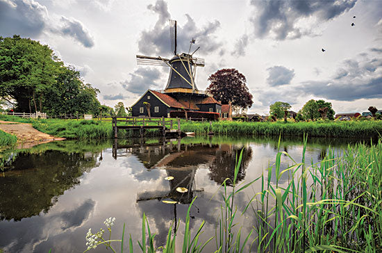 Martin Podt MPP809 - MPP809 - Beauty in the Sky - 18x12 Windmill, Lake, Landscape, Trees, Photography from Penny Lane