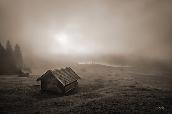 Martin Podt MPP843 - MPP843 - Misty Morning Sunrise     - 18x12 Misty Morning Sunrise, Photography, Sepia, Landscape from Penny Lane