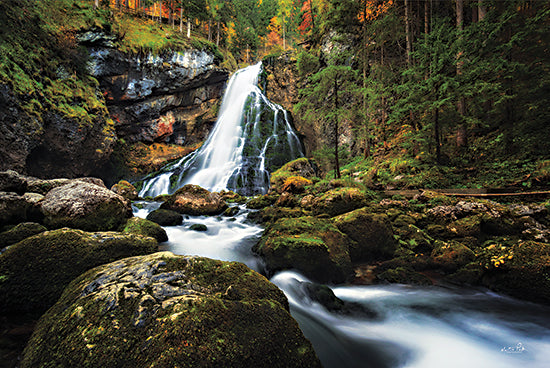 Martin Podt MPP919 - MPP919 - Where I Want to Be - 18x12 Photography, Waterfall, Rocks, Trees, Landscape, Nature from Penny Lane