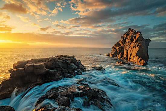 Martin Podt MPP937 - MPP937 - Sunrise at the Coast - 18x12 Photography, Landscape, Ocean, Rocks, Sunrise, Coastal from Penny Lane