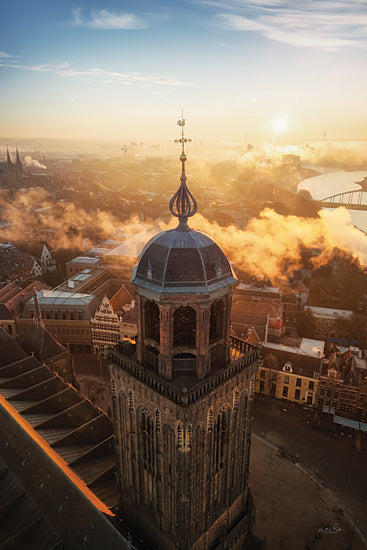 Martin Podt MPP982 - MPP982 - Foggy Morning in Deventer I - 12x18 Photography, Landscape, Deventer, Historical City, Netherlands, Dutch, Buildings, City, Travel, Foggy Morning from Penny Lane