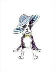 MS203 - Beach Hat Pup - 12x16