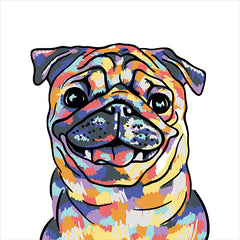 MS213 - Rainbow Pug - 12x12