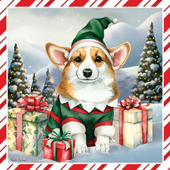 ND274 - Corgi Elf - 12x12