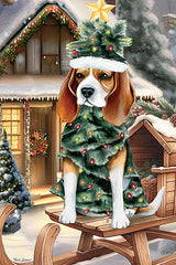 ND275 - Christmas Tree Dog - 12x16