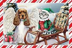 ND276 - Angel Dog and Christmas Cat - 18x12