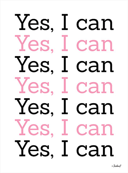 Martina Pavlova PAV404 - PAV404 - Yes, I Can    - 12x16 Yes, I Can, Repeat, Tween, Motivational, Signs from Penny Lane