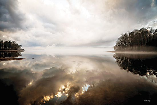 Jennifer Rigsby RIG117 - RIG117 - Heavens on Lake 2 - 18x12 Lake, Clouds, Nature, Photography, Reflection, Landscape, Trees from Penny Lane