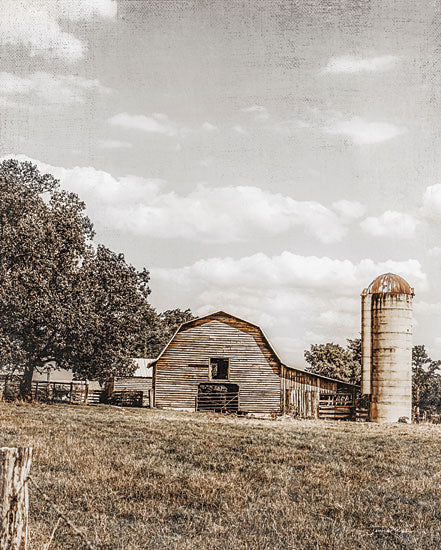 Jennifer Rigsby RIG203 - RIG203 - Carefree Country Farm - 12x16 Photography, Barn, Farm, Silo, Field, Trees, Landscape, Neutral Palette from Penny Lane